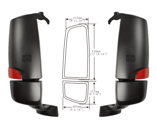  Shacman Delong M3000 ہائی کوالٹی ریئر ویو مرر کے لیے