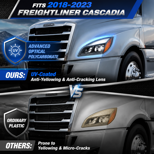 Freightliner Cascadia 2018+ үшін жарықдиодты фаралар